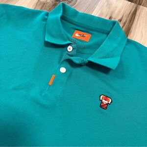 Nike Tiger Woods Frank Polo Green Masters Vented Golf Embroidered Mens Large L